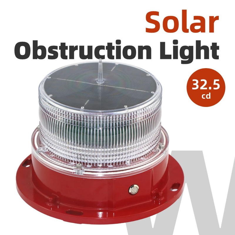 Tipo solar A/B AFS1803 FAA L-810 de la luz de obstrucción de la torre de la intensidad reducida ICAO