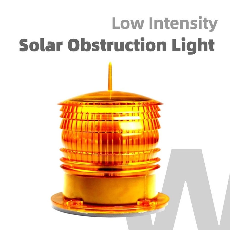 Mecanografíe a obstrucción constructiva el LED rojo claro luz solar de la aviación de la obstrucción para el edificio