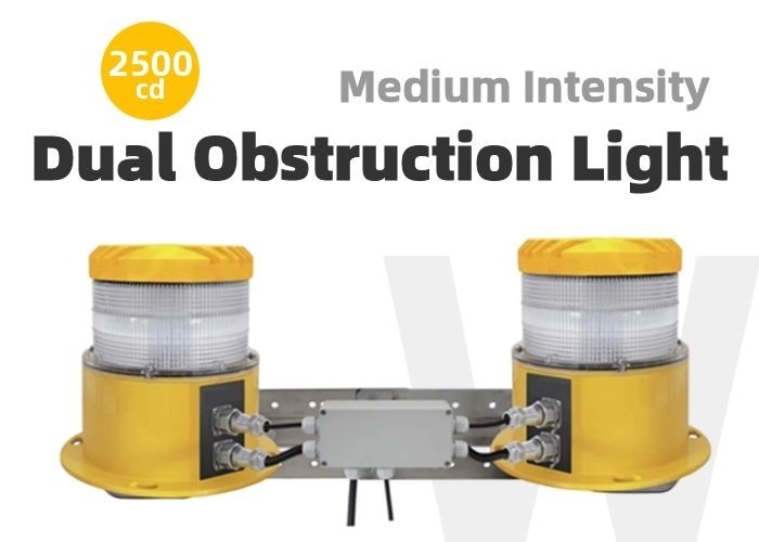 Tipo doble A/B de la luz de obstrucción de OM2K-D que destella 220V ICAO